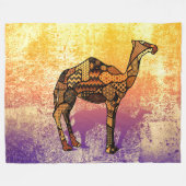 Couverture Polaire Collage Abstrait Ozzy the Camel ID102 (Devant (Horizontal))