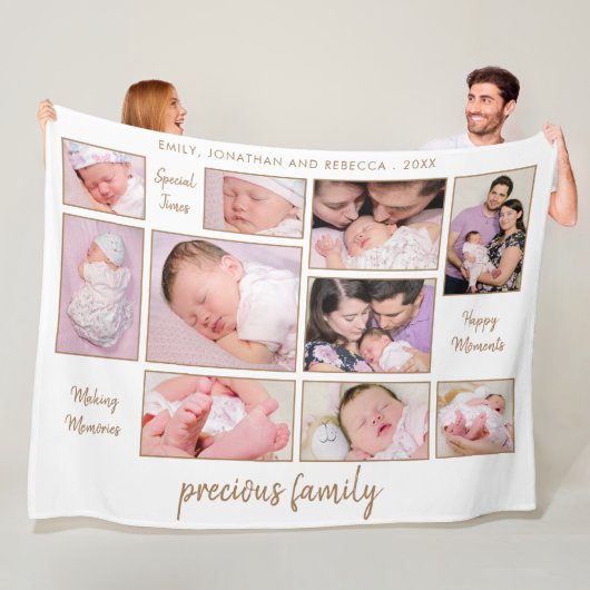 Couverture Polaire Collage Citations Inspiring Noms Année 10 Photos (En situation)