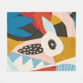 Couverture Polaire Collage contemporary floral hawaiian pattern in. S (Devant (Horizontal))