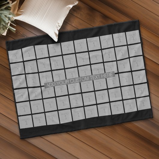 Couverture Polaire Collage de 60 Modèles photo - Peut modifier la cou