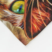 Couverture Polaire Collage de chats colorés (Coin)