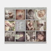 Couverture Polaire Collage de la grille photo (Devant (Horizontal))