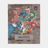 Couverture Polaire Collage de la Ligue de Justice (Devant)