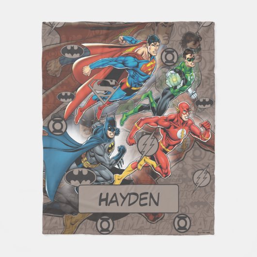 Couverture Polaire Collage de la Ligue de Justice (Devant)