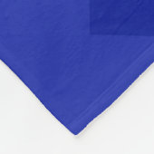 Couverture Polaire Collage de n'importe quel nom bleu cool (Coin)
