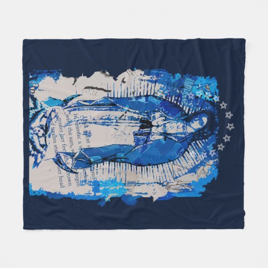 Couverture Polaire Collage de Notre-Dame de Guadalupe (Devant (Horizontal))