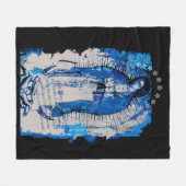 Couverture Polaire Collage de Notre-Dame de Guadalupe (Devant (Horizontal))