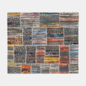 Couverture Polaire Collage de patchwork : Motif de surface composée (Devant (Horizontal))