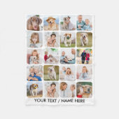 Couverture Polaire Collage de photos 20 élégants Photos personnalisée (Devant)