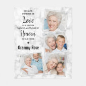 Couverture Polaire Collage de photos commémoratives de la famille (Devant)