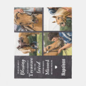 Couverture Polaire Collage de photos commémoratives pour animaux (Devant)