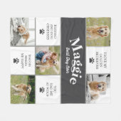 Couverture Polaire Collage de photos de chien de compagnie (Devant (Horizontal))