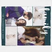 Couverture Polaire Collage de photos de famille (Devant (Horizontal))