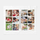 Couverture Polaire Collage de photos de famille (Devant (Horizontal))