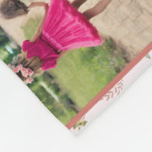 Couverture Polaire Collage de photos de famille Joyeux anniversaire M (Coin)