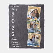 Couverture Polaire Collage de photos de la tenue des diplômes (Devant)