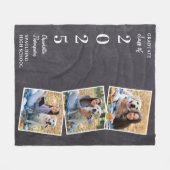 Couverture Polaire Collage de photos de la tenue des diplômes (Devant (Horizontal))