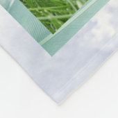 Couverture Polaire Collage de photos de lapin mignon - nuages (Coin)