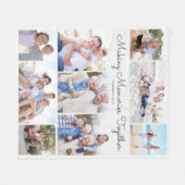 Couverture Polaire Collage de photos de souvenirs ensemble (Devant (Horizontal))
