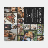 Couverture Polaire Collage de photos Définition Mamie (Devant (Horizontal))