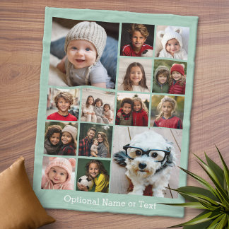 Couverture Polaire Collage de photos Instagram - Jusqu'à 14 photos Mi