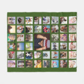 Couverture Polaire Collage de photos personnalisé unique do-it-yourse (Devant (Horizontal))