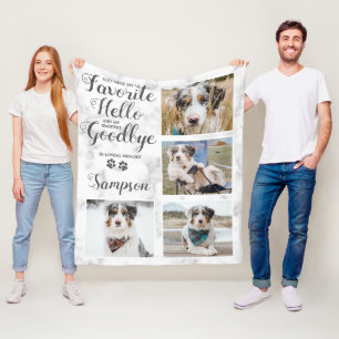 Couverture Polaire Collage de photos personnalisées