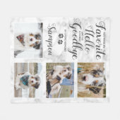 Couverture Polaire Collage de photos personnalisées (Devant (Horizontal))