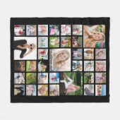 Couverture Polaire Collage de photos pour les diplômés Nom du script  (Devant (Horizontal))