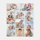 Couverture Polaire Collage de photos simple image (Devant)