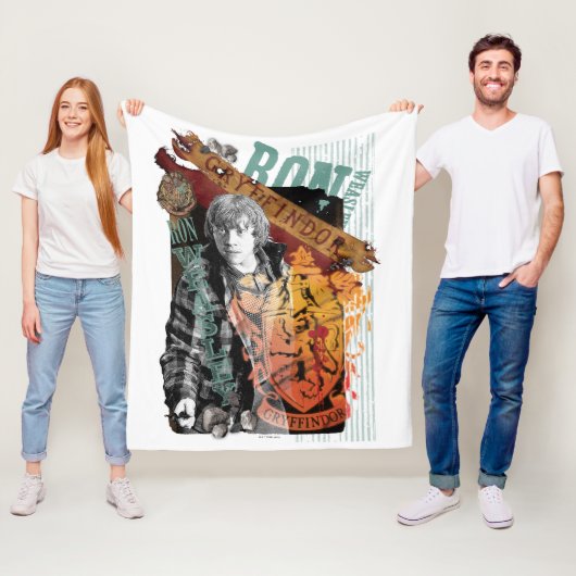 Couverture Polaire Collage de Ron Weasley 1 (En situation)