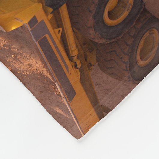 Couverture Polaire Collage de véhicules de construction (Coin)