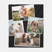 Couverture Polaire Collage d'images personnalisées de 4 photos modern (Devant)