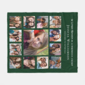 Couverture Polaire Collage du souvenir de l'ami Blanche en polaire ve (Devant (Horizontal))