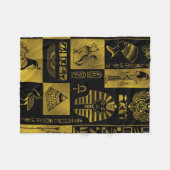 Couverture Polaire Collage égyptien d'hiéroglyphes et de symboles (Devant (Horizontal))