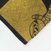 Couverture Polaire Collage égyptien d'hiéroglyphes et de symboles (Coin)