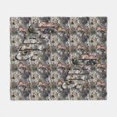 Couverture Polaire Collage Et Logo De Photos De Chat, Med (Devant (Horizontal))