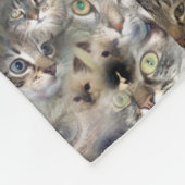 Couverture Polaire Collage Et Logo De Photos De Chat, Med (Coin)