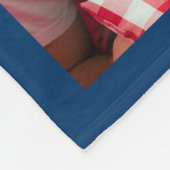 Couverture Polaire Collage fait sur commande de photo de famille (Coin)