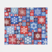 Couverture Polaire Collage flocon de neige du 250e anniversaire (Devant (Horizontal))