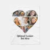 Couverture Polaire Collage Instagram Personnalisé Moderne Heart (Devant)