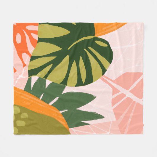 Couverture Polaire Collage Jungle I (Devant (Horizontal))