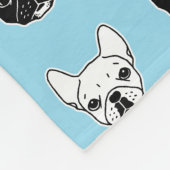 Couverture Polaire Collage mignon de famille de chienchien de (Coin)