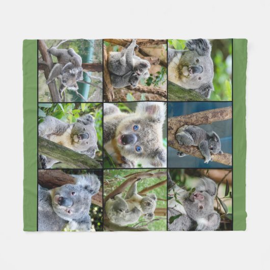 Couverture Polaire Collage mignon d'ours (Devant (Horizontal))