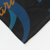 Couverture Polaire Collage moderne monogramme des initiales et des no (Coin)