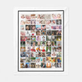 Couverture Polaire Collage personnalisé de 80 Modèles photo (Devant)