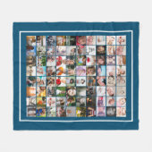 Couverture Polaire Collage personnalisé de 80 Modèles photo (Devant (Horizontal))