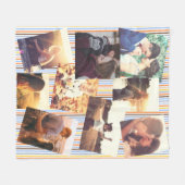 Couverture Polaire Collage personnalisé de photo (Devant (Horizontal))