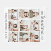 Couverture Polaire Collage personnalisé Mamie 9 Photos (Devant (Horizontal))