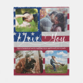 Couverture Polaire Collage photo (Devant)